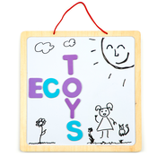 EcoToys 3u1 edukativna ploca s magnetnim slovima