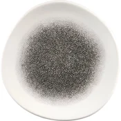 CHURCHILL Raku Quartz Black plitev krožnik, organski, premer: 286 mm (12 kos)