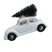 Homestar Božični okrasek JOY CAR BELI 10,6 cm