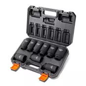VEVOR Komplet globokih nasadnih ključev 9-delni metrični 29-38 mm 333x215x70 mm