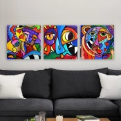 Wallity Dekorativna slika pmdr40, 30x30cm, 3 komada