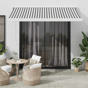 Vidaxl Zložljiva tenda antracit in bela 3,5x2,5 m tkanina in aluminij