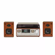 Gramofon | 33-45-78 rpm | FM i DAB Radio | CD | Bluetooth | Light Drvo | DENVER