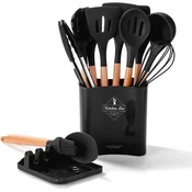 IRIS KT-243-B 13-dijelni silikonski kuhinjski set, crni