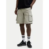 Jack & Jones Kratke hlače iz tkanine Cole Ivan 12288611 Zelena Regular Fit