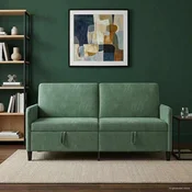 Sofa s pohranom Morska zelena 172 x 78 x 87 cm Poliester - zelena boja mora 160 cm