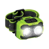 LED prigušiva punjiva celna lampa LED/10W/5V/3xAAA IP44 600 lm 1200 mAh