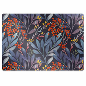 Decormat Podloga za pisarniški stol Slika cvetov 140x100 cm 15 cm