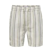 Only & Sons Hlače ONSTrev pesek/temno zelena/bela