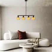 Opviq Luster Benek-15-14434, 80x15x80cm, IP20, Crno-žuti