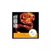Aigostar - LED lanac 50xLED/3xAA 5m topla bela crvena