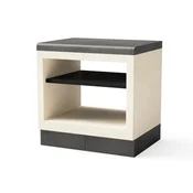 Tuozi Kitaway Modul - delovni pult s spodnjo blendo - siva/bela