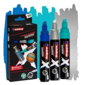 SET X MARKER 2-10 MM OCEAN PK3 EDDING 6900