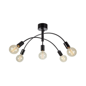 Markslöjd 108284 - Nadgradni lestenec CYGNUS 5xE27/40W/230V črna