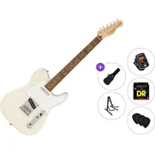 Fender Squier Affinity Series Telecaster LRL WPG Standard SET Olympic White Električna gitara