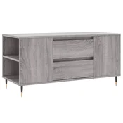 Vidaxl Klubska mizica siva sonoma 102x44,5x50 cm inženirski les