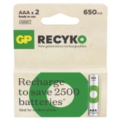 GP AAA ReCyko 650 mAh, punjiva, (HR03) 2 kom PP