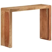 Vidaxl Konzolna mizica 110x30x76 cm trden akacijev les