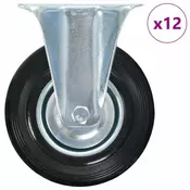 Vidaxl 12 vrtljivih kolesc, 125 mm