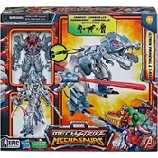 MARVEL FIGURA Marvel Mech Strike Mechasaurs Ultron Primeval + T-R3X