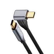 INF USB-C na USB-C kabel, združljiv s Steam Deck, 10Gbp, 100W PD, 4K@60Hz 1 m, (5000277047)
