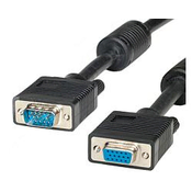 ROLINE HQ VGA Cable with Ferrite, HD15 M - HD15 F 10 m