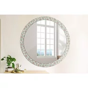 tulup.si Okroglo okrasno ogledalo Boho vzorec fi 100 cm