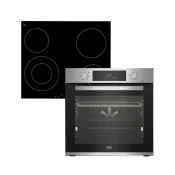 BEKO BBSE 123001 Ugradni set, 72 l, Rerna i ploca, Crni