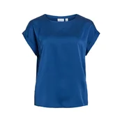 VILA Bluza VIELLETTE temno modra