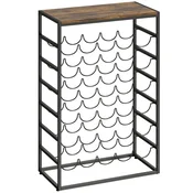 Homestar Stojalo za vino 59x30x885 cm rjavo