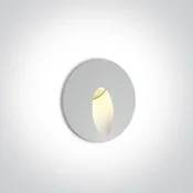 VGRADNA STENSKA SVETILKA LED/3W/FI.62mm/G.50mm/IP54+GONILO BELA DM68030/W/W