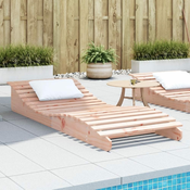 Greatstore Ležalnik 205x80x31,5 cm trden les douglas