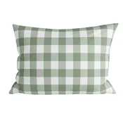 Jastucnica od mikrovlakana COUNTRY CHECK 70x90 cm, zeleno-siva