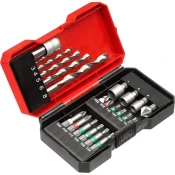 22-delni set S-Box burgija i bitova prihvat 1/4 Einhell