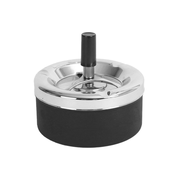 EVA Pepelnik s pokrovom na pritisk 11xh10cm, okrogel, nox