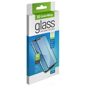 ColorWay zaščitno steklo Steklo 9H FC lepilo / Apple iPhone 12 črno