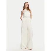 TWINSET Kombinezon 251TT2170 Écru Wide Leg