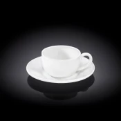 Skodelica in Podstavek, Porcelan, 100ml