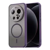 Hibridni ovitek HaloFrost II MagSafe za Xiaomi 17 Ultra - purple