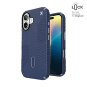 shumee Ovitek Speck Presidio2 Grip ClickLock & MagSafe - iPhone 16 (obalno modra / prašno siva / bela)