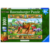 Ravensburger sestavljanka dinozavri, 100 delov