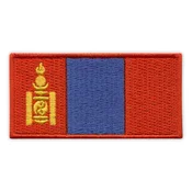 shumee Našitek zastave Mongolije - magnetna podlaga - vezen našitek/značka/emblem