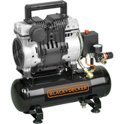 Black+Decker Črni in decker kompresor brez olja. 6L/1km/8Bar/0,75kW/zelo tiho, (21372994)