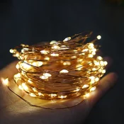 Magicne Solarne Dekorativne Lampice 20 metara ŽUTA