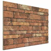 vidaXL Stenske plošče 10 pcs Rjava in bela 100 x 50 cm EPS pena