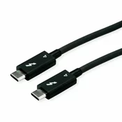 Roline kabel Thunderbolt 4 2m 40 Giga 100W črn