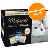Mešano poskusno pakiranje Miamor Ragout Royale 12 x 100 g - 48 x 100 g mešano varčno pakiranje