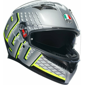 AGV K3 Fortify Grey/Black/Yellow Fluo M Kaciga