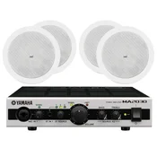 Komplet: Yamaha Compact MA2030 ojačevalnik + 4. kom. LD Systems Contractor CICS 52 100 V Instalacijski vgradni zvočnik - Yamaha
