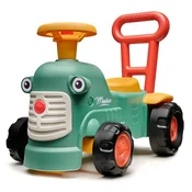 Alltoys Otroški poganjalec – traktor Maurice, temno zelen, z volanom in hupo